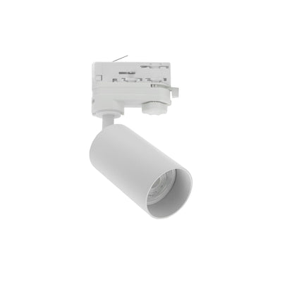 Spectrum LED Schienenstrahler MADARA OPTIMO GU10 Weiß 3-Phasen Stromschiene, IP20 Aluminiumgehäuse, CE Zertifiziert
