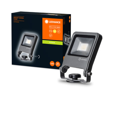 Ledvance ENDURA Garden Flood Spike LED Outdoor Light 10W 3000K 800 lumens IP65 Dark Gray