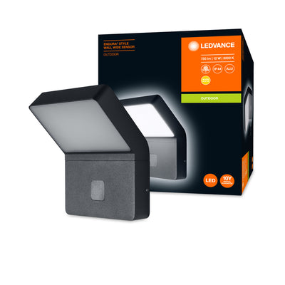 Ledvance ENDURA STYLE Wall LED Light 12W 3000K 750 lumens IP44 Dark Gray Outdoor Surface Mount