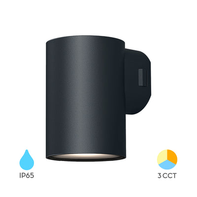 Braytron LED outdoor wall light 9W 900 lumen IP65 grey 38° beam angle