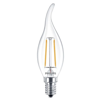 Philips CorePro LED Kerze E14 2W 250 Lumen 2700K klar nicht dimmbar BA35 warmweiß ersetzt 25W