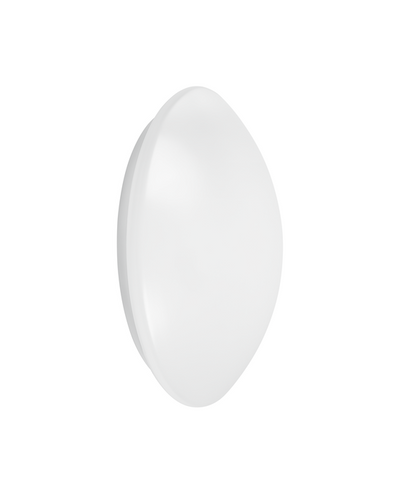 LED Decken- und Wandleuchte IP44 Bulkhead 13W 920 Lumen 3000K Warmweiß Ø250mm Weiß IK03