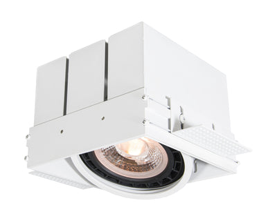 Lucide rahmenloser Einbaustrahler LED 1xGU10 IP20 220-240V Mattgold Aluminium CE RoHS