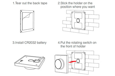 Tsong LED wireless dimmer wall control CCT White, IP20, 220-240V, CE RoHS, 5 year warranty