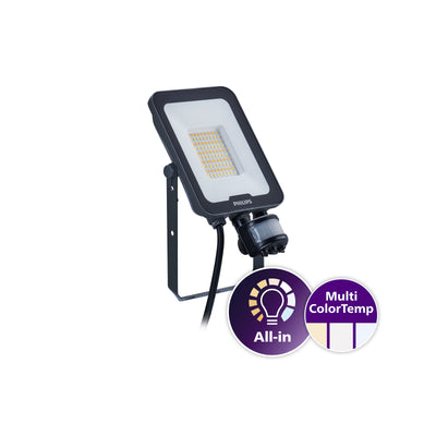 Philips LED Flutlichtstrahler 30W IP65 3300-3600 Lumen 3000K 4000K 6500K Graues Gehäuse IK07 Außenbeleuchtung