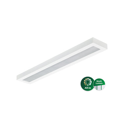 Philips LED linear light 1200mm 31W 4000K 4300 lumens IP20/44 microprismatic lens White steel housing
