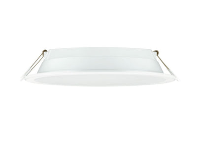 Philips LED Downlight 12W 1200 lumens 3000K 220-240V 110° White Round IP20/IP44 Ø175mm cutout 150mm