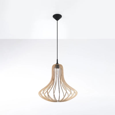 Sollux Lighting LED-Hängelampe ELZA mit E27-Fassung, IP20, 220-240V, Aluminium Mattschwarz-Gold