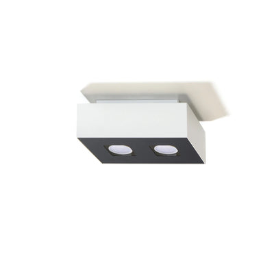 Sollux Lighting MONO 2 LED ceiling spotlight White, aluminium, IP20, 220-240V, CRI 80, 50W max, CE RoHS
