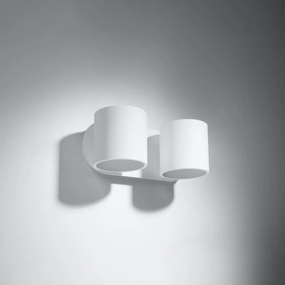 Sollux Lighting ORBIS 2 wall lamp LED compatible, IP20, 220-240V, Aluminum Matte Gold Finish, CE RoHS
