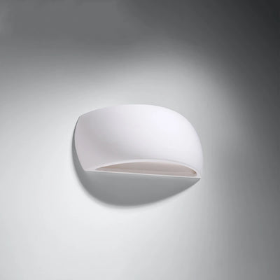 Sollux Lighting PONTIUS ceramic wall lamp, LED compatible, IP20, 220-240V, Matte Gold Brass finish