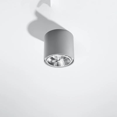 Sollux Lighting TIUBE ceiling spotlight, LED ready, IP20, 220-240V, 50W max, Matte Gold Aluminum