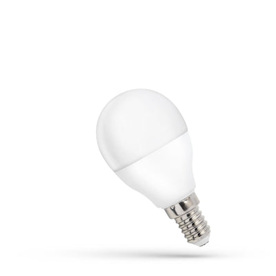 Spectrum LED Ball G45 E14 8W 230V 3000K Warm White bulb 710 lumens 160° beam non dimmable