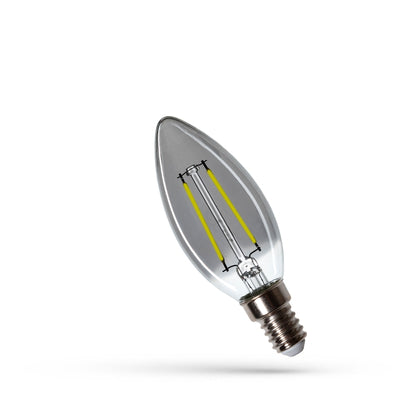 Spectrum LED Candle C35 E14 3W 230V 4000K 150 lumens 300° beam angle non dimmable warm white bulb