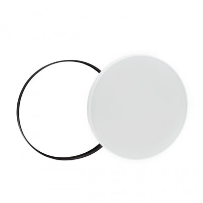 Spectrum NYMPHEA LED ceiling light 40W 6000K 5300 lumens 230V IP54 White Black round surface mount