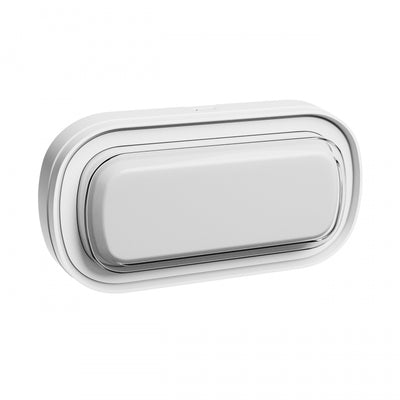 Spectrum PASTILO LED Oval Surface Light 10W CCT 230V 120° IP54 IK10 White Housing for Indoor Outdoor Use