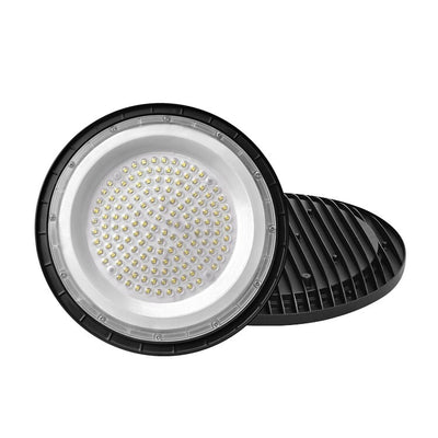 TSONG LED UFO High Bay 100W 6000K DOB driver, durable design, ideal for warehouses and industrial lighting