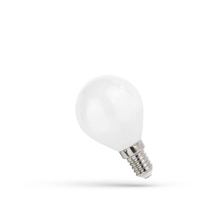 Spectrum LED G45 E14 filament bulb 4W 4000K neutral white 410 lumens non dimmable 230V indoor