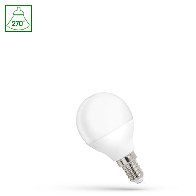 Spectrum LED G45 Lampe E14 1W 230V 4000K neutral mit 90 Lumen und 270° Abstrahlwinkel