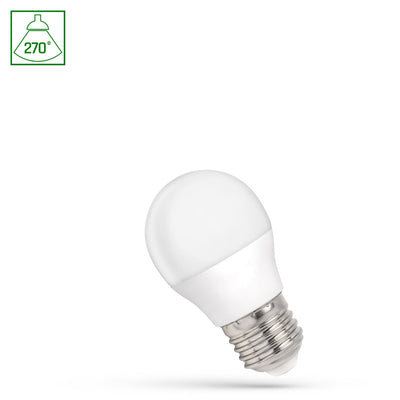 LED-Lampe G45 E27 1W warmweiß 3000K von Spectrum für stimmungsvolle Innenbeleuchtung mit 90 Lumen und 270° Abstrahlwinkel