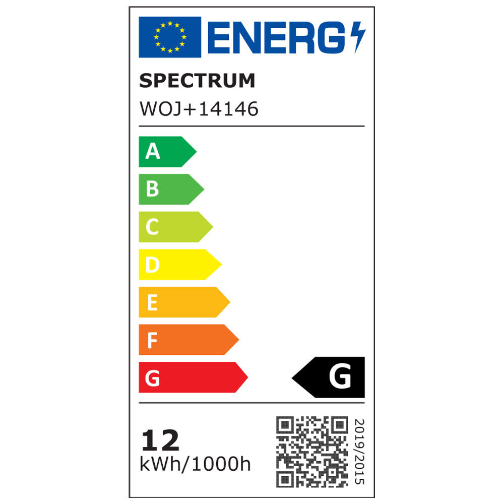 Spectrum LED Spot GU10 AR111 12W 3000K Warm White 800 lumens 20° beam 230V non dimmable