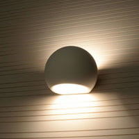 Sollux Lighting Keramik Wandleuchte Kugel weiß E27 Fassung 60W LED kompatibel