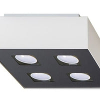 Mono LED ceiling spotlight 4 white by Sollux Lighting with 220-240V input, IP20, 50-60Hz