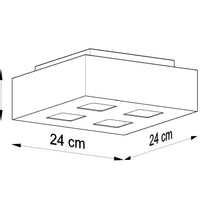 Mono LED ceiling spotlight 4 white by Sollux Lighting with 220-240V input, IP20, 50-60Hz
