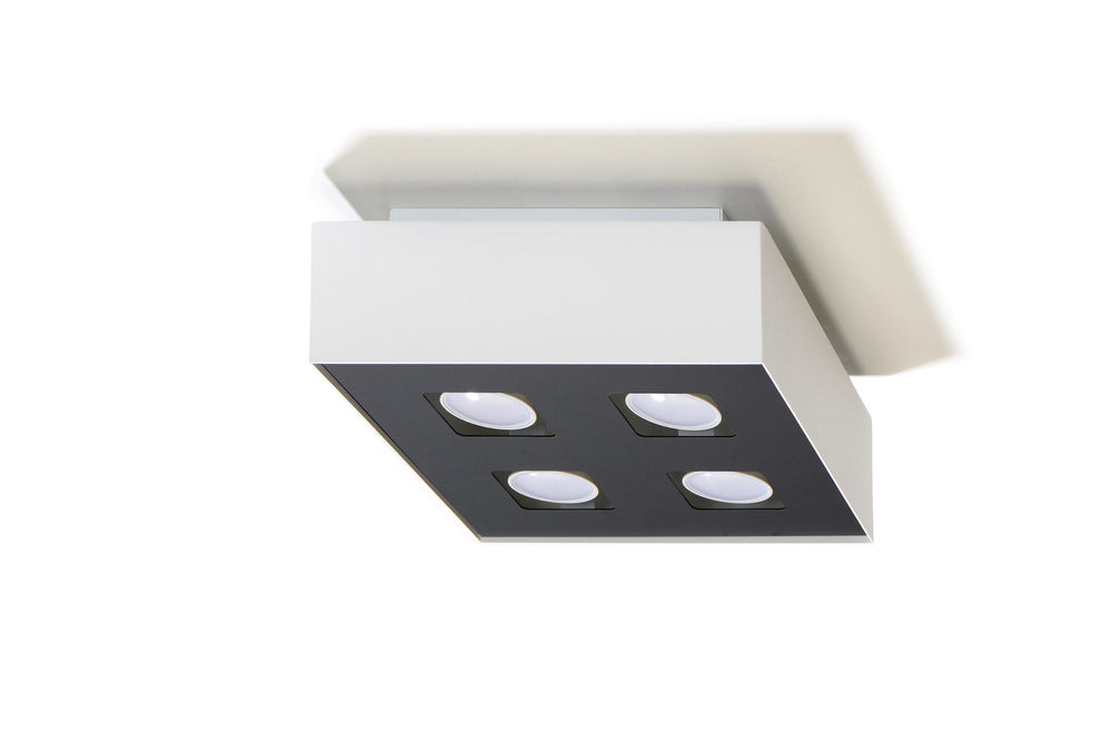 Mono LED ceiling spotlight 4 white by Sollux Lighting with 220-240V input, IP20, 50-60Hz