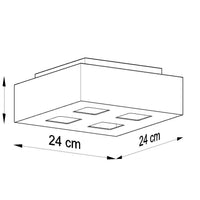 Sollux Lighting plafondspot mono 4 zwart LED lamp 50W 220-240V 80 CRI