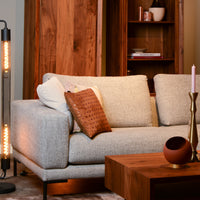 Lucide CALIXT Stehlampe, 2xE27 Fassungen, 220-240V, dimmbar, Schwarzes Metall, modernes Design, IP20, 1300mm Höhe