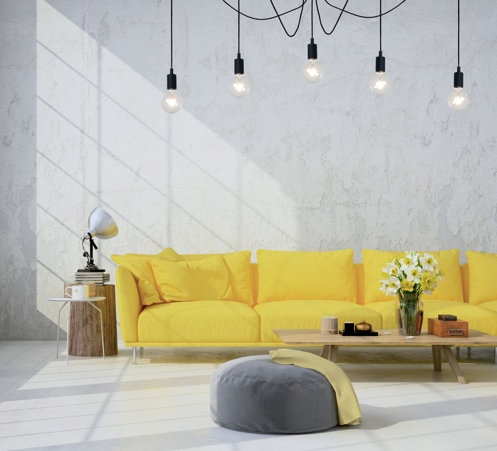 Lucide FIX moderne Hängeleuchte, 5xE27 Fassungen, schwarzes Metall, rundes Design, höhenverstellbar, IP20