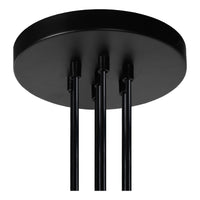 Lucide FIX moderne Hängeleuchte, 7xE27 Fassungen, Schwarzes rundes Metalldesign, höhenverstellbar, IP20, 220-240V