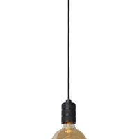 Lucide JOVA Hängelampe Schwarz & Gold, 1xE27 Fassung, höhenverstellbar, Metalldesign, IP20 Innen-Pendelleuchte