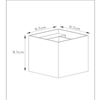 Lucide XIO LED Wandleuchte, dimmbar G9 4W 2700K, verstellbarer Abstrahlwinkel, quadratisches Aluminium Weiß, IP20