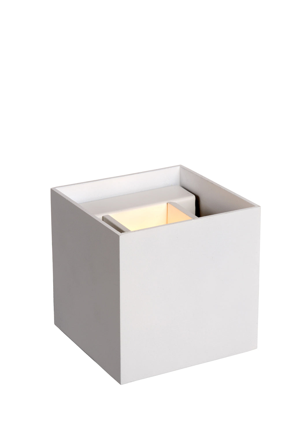 Lucide XIO LED Wandleuchte, dimmbar G9 4W 2700K, verstellbarer Abstrahlwinkel, quadratisches Aluminium Weiß, IP20