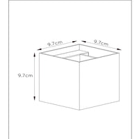 Lucide XIO LED Wandleuchte, dimmbar G9 1x4W 2700K, verstellbarer Abstrahlwinkel, Dunkelgrau, modernes quadratisches Design