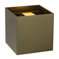 Lucide XIO LED wall light dimmable G9 1x4W 2700K adjustable beam IP20 rust brown aluminium