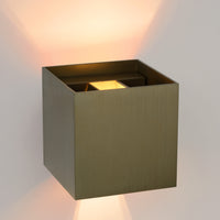 Lucide XIO LED wall light dimmable G9 1x4W 2700K adjustable beam IP20 rust brown aluminium