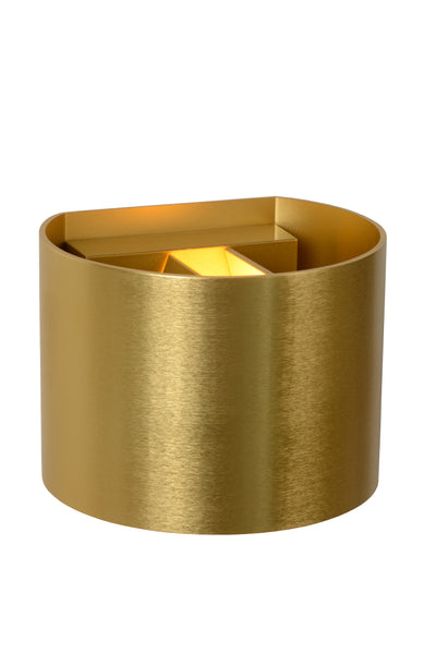 Lucide XIO wall light LED dimmable G9 3.5W 2700K adjustable beam angle Matte Gold Brass IP20