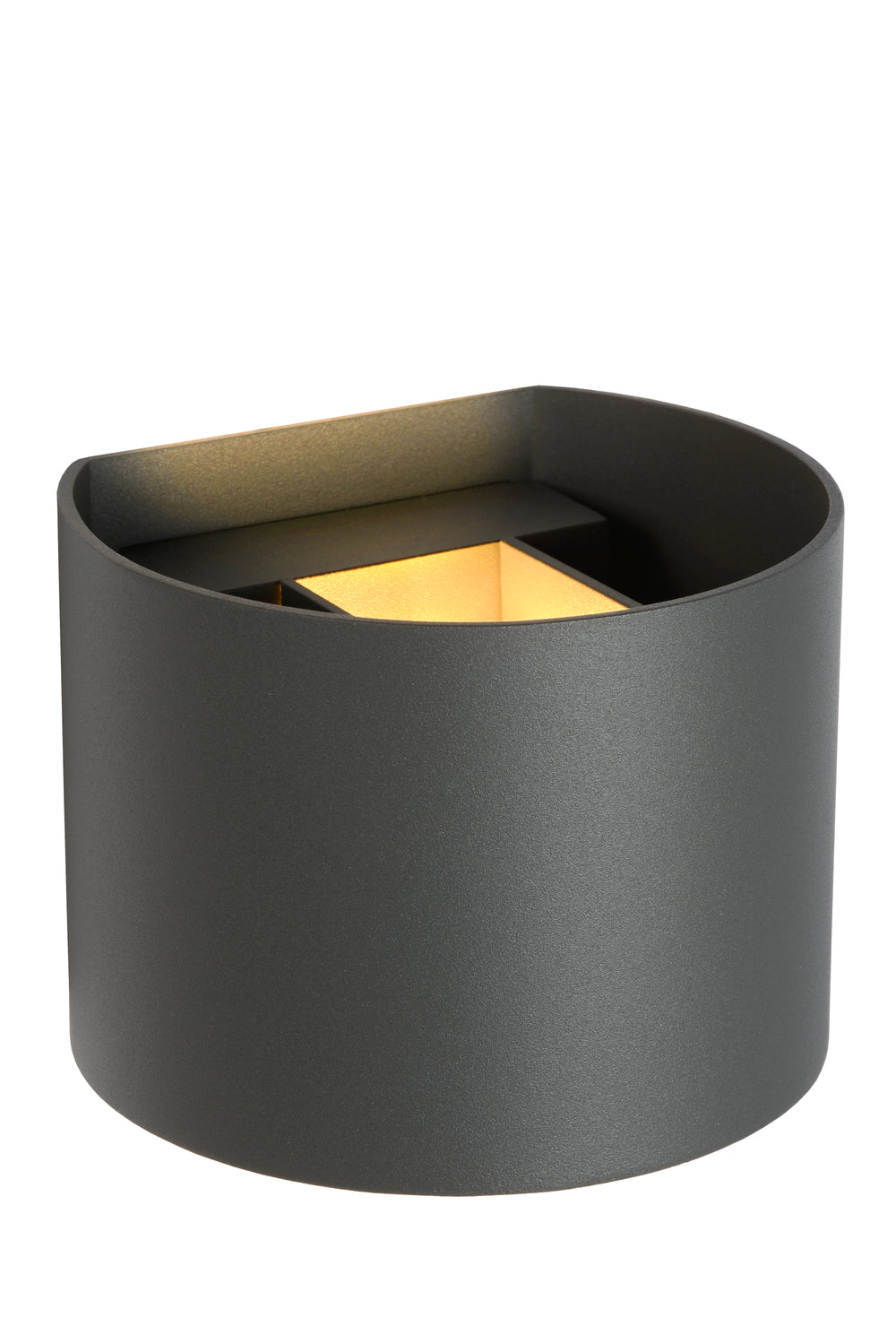 Lucide XIO LED Wandleuchte, dimmbar G9 3.5W 2700K, verstellbarer Abstrahlwinkel, Dunkelgrau modernes Aluminium