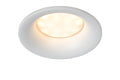 Lucide ZIVA LED Einbau-Badezimmerstrahler, GU10-Fassung, IP44, rundes Aluminium, Sandweiß, Ø84mm
