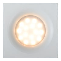 Lucide ZIVA Badezimmer Einbaustrahler, 1xGU10, IP44, Weißes Aluminium, quadratisch 85x85mm, modernes Design
