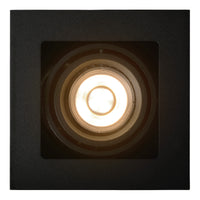 Lucide CHIMNEY LED Einbaustrahler, 1xGU10, dimmbar, max. 50W, 220-240V, IP20, Schwarzes Aluminium
