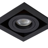 Lucide CHIMNEY LED Einbaustrahler, 1xGU10, dimmbar, max. 50W, 220-240V, IP20, Schwarzes Aluminium