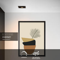 Lucide CHIMNEY LED Einbaustrahler, 1xGU10, dimmbar, max. 50W, 220-240V, IP20, Schwarzes Aluminium