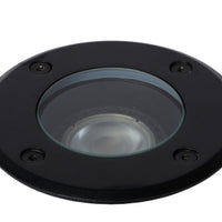 Lucide BILTIN LED Bodeneinbaustrahler IP67 Sand Matt Schwarz Ø108mm GU10 220-240V Außenleuchte