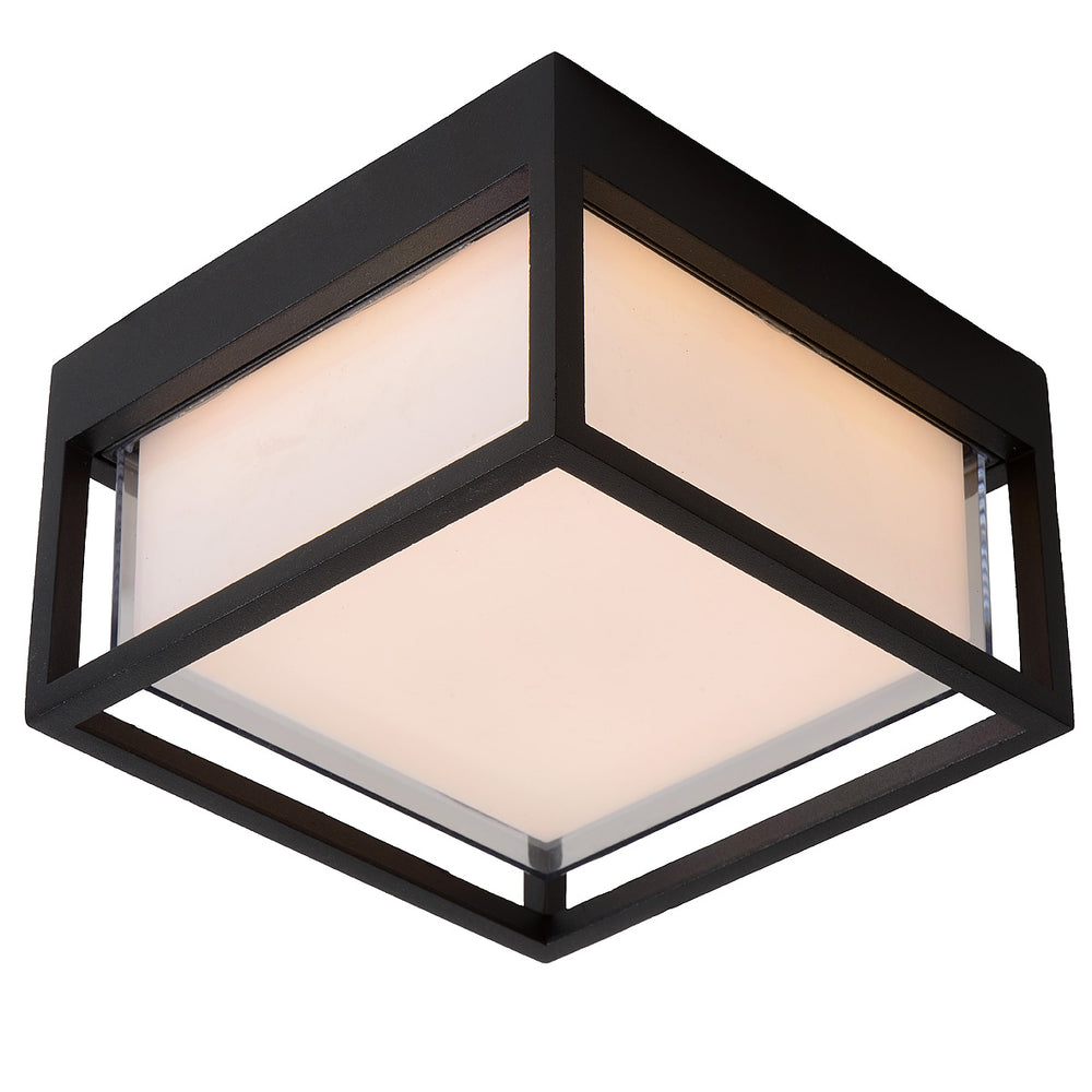 Lucide SINGA LED wall light indoor outdoor 10W 3000K IP54 Black die-cast aluminum modern design