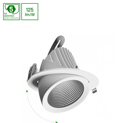 Spectrum LED downlight 19W 3000K 1521 lumen adjustable IP20