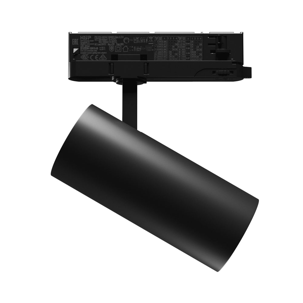 Spectrum LED Track Light Black 3-Phase 25W 4000K 2650 lumens 36° Beam IP20 Aluminum Housing
